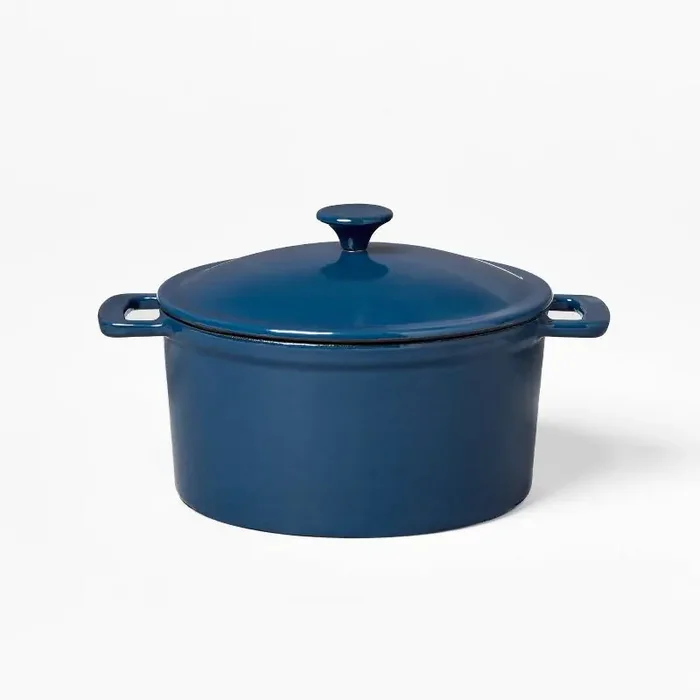 0.5qt Mini Dutch Oven Navy Blue – Figmint™