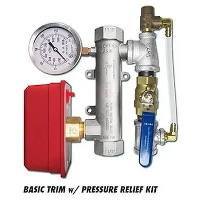1-1/2″ Residential Riser GRVxGRV Stainless UL/FM w/ Ball Valve & PRV  (1) Min.(1)