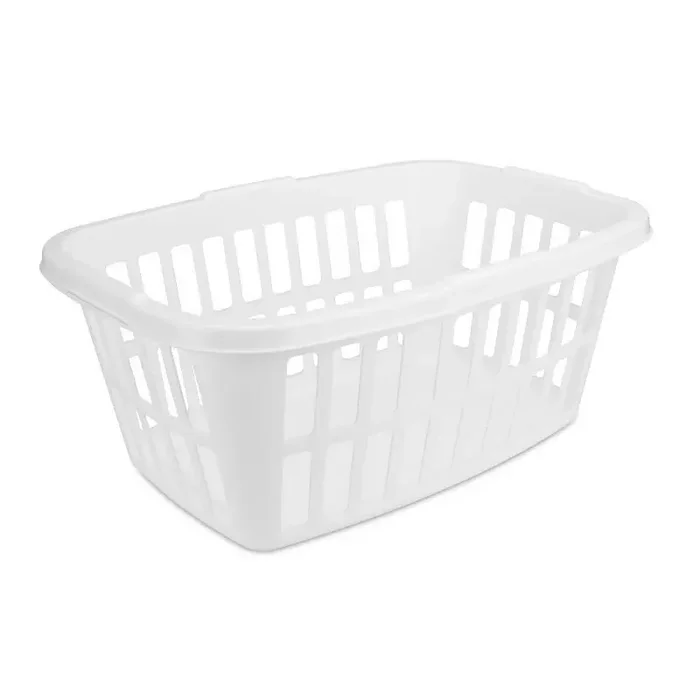 1.5bu Laundry Basket White – Brightroom™ Large Portable Clothes Hamper with Built-In Handles, 52.8L Capacity