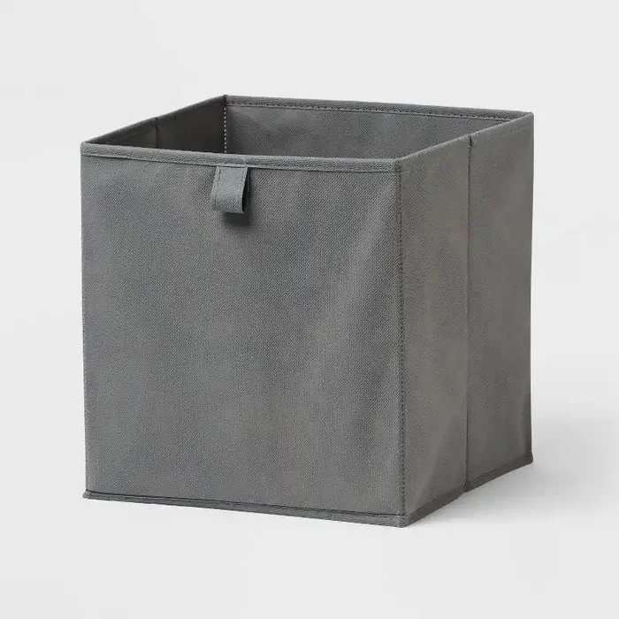11″ 4pk Fabric Bin Gray – Brightroom™