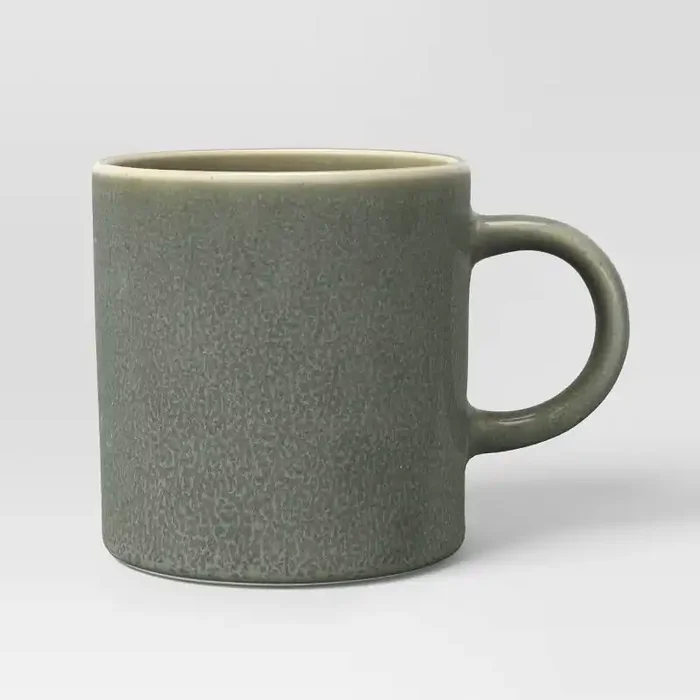13.52 fl oz Stoneware Tilley Mug Olive Green – Threshold™