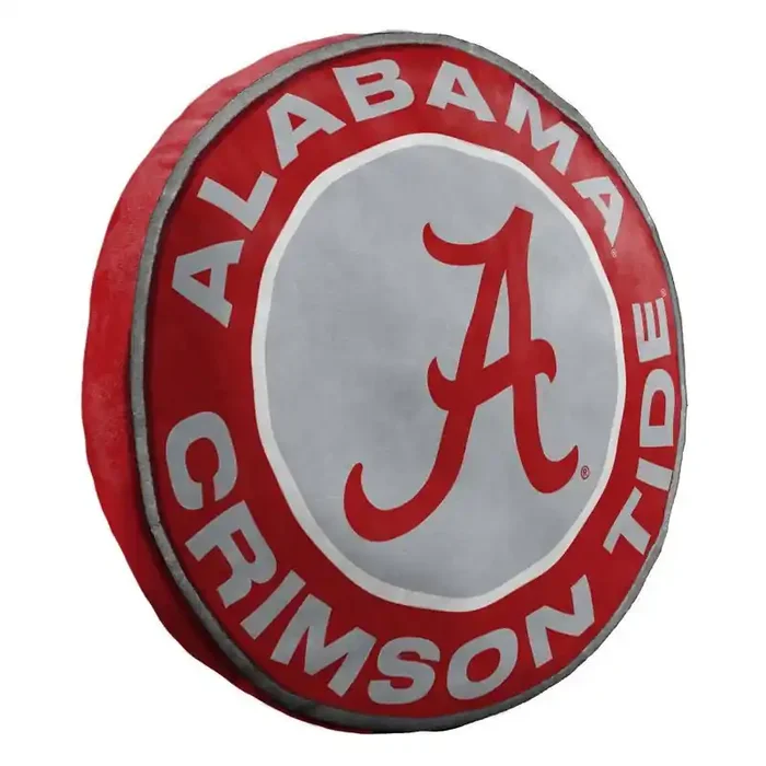 15″ NCAA Alabama Crimson Tide Plush Cloud Pillow Sports Team Logo Decor