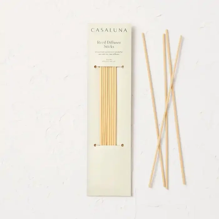 16ct Replacement Diffuser Reeds Tan – Casaluna™ Unscented, PET Material, Therapy Device Accessory