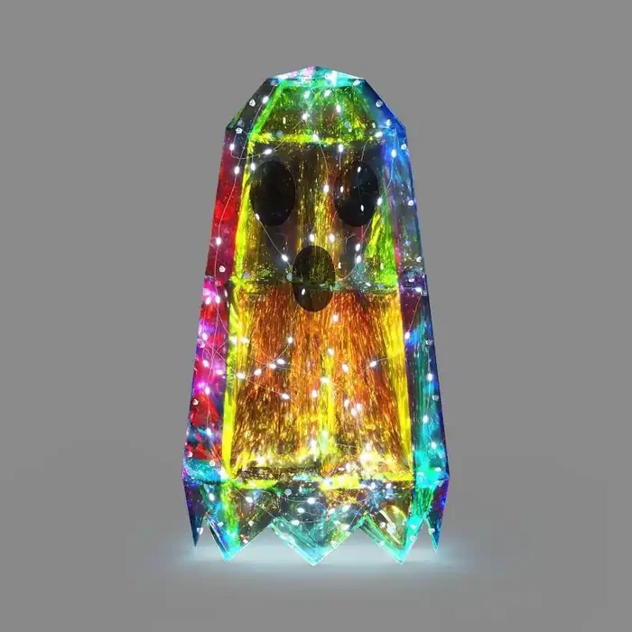 18″ Narrow Iridescent Ghost 3D Novelty Modular Light Structure Cool White – Hyde and EEK! Boutique™