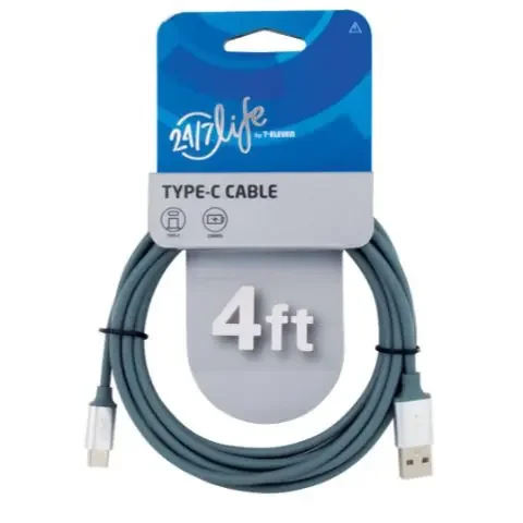 24/7 Life Type-C Cable Grey