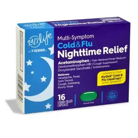 24/7Life Night Cold & Flu Relief Caps