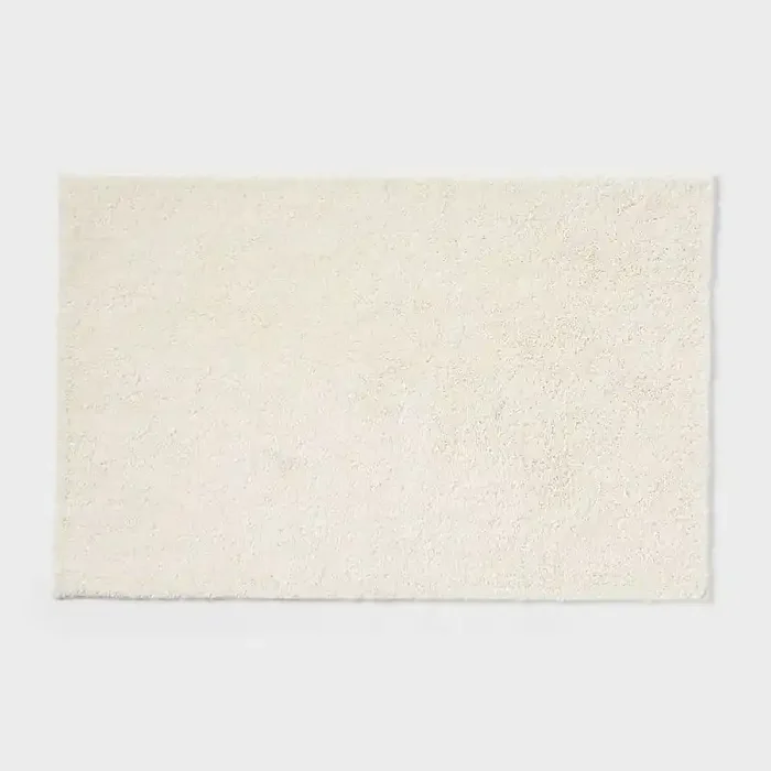 24″x38″ Performance Plus Plush Non Skid Bath Rug Cream – Threshold™
