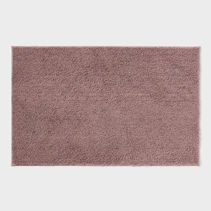 24″x38″ Performance Plus Plush Non Skid Bath Rug Mauve – Threshold™