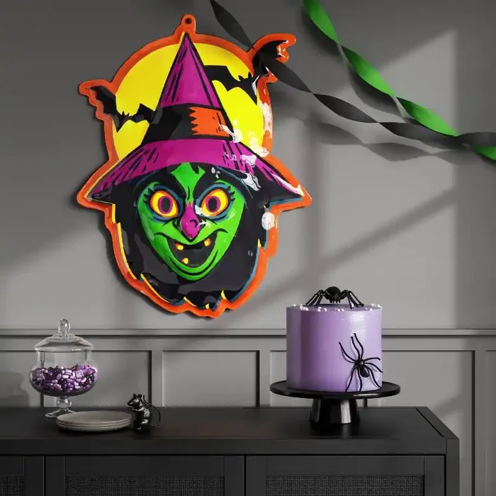 29″x22″ Halloween Witch Vac Form Sign Unframed Wall Art – Hyde and EEK! Boutique™
