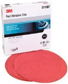 3M 1189 P-600 Red Hookit 6″ Disc, Price/BX