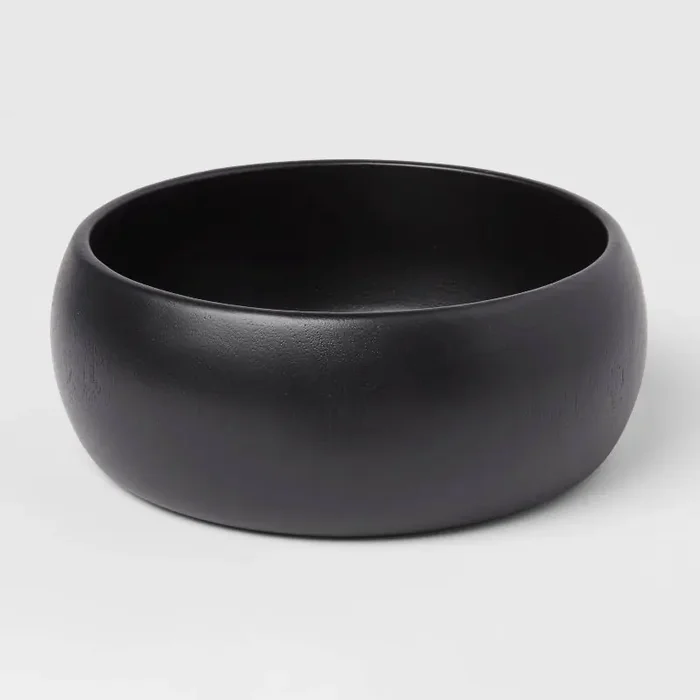 54oz Acacia Modern Serving Bowl Black – Threshold™