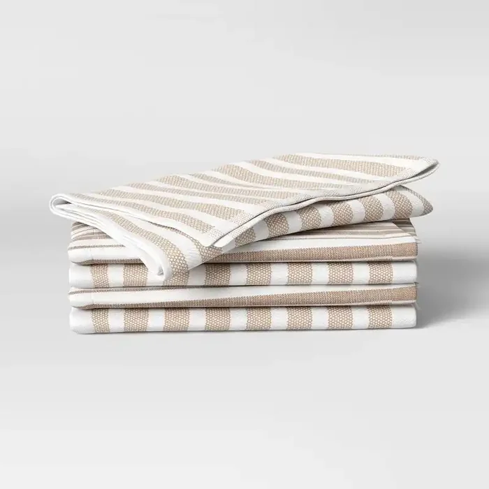 5pk Cotton Assorted Kitchen Towels Taupe – Threshold™