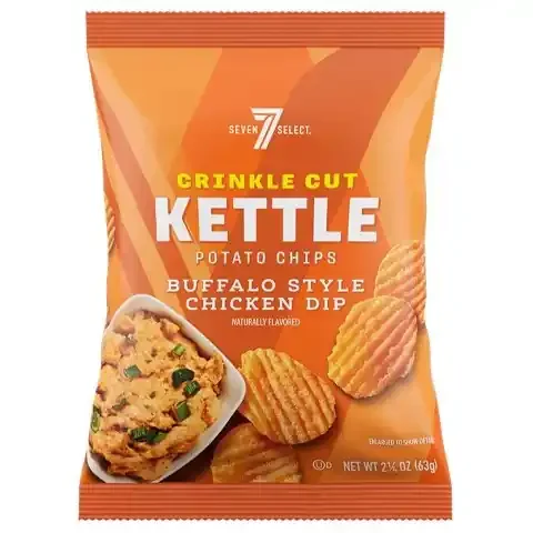 7-Select Crinkle Cut Kettle Chips Buffalo Style Chicken Dip