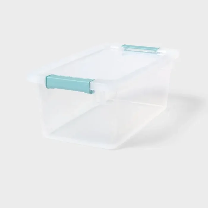 7qt Clear Storage Bin with Latches – Brightroom™
