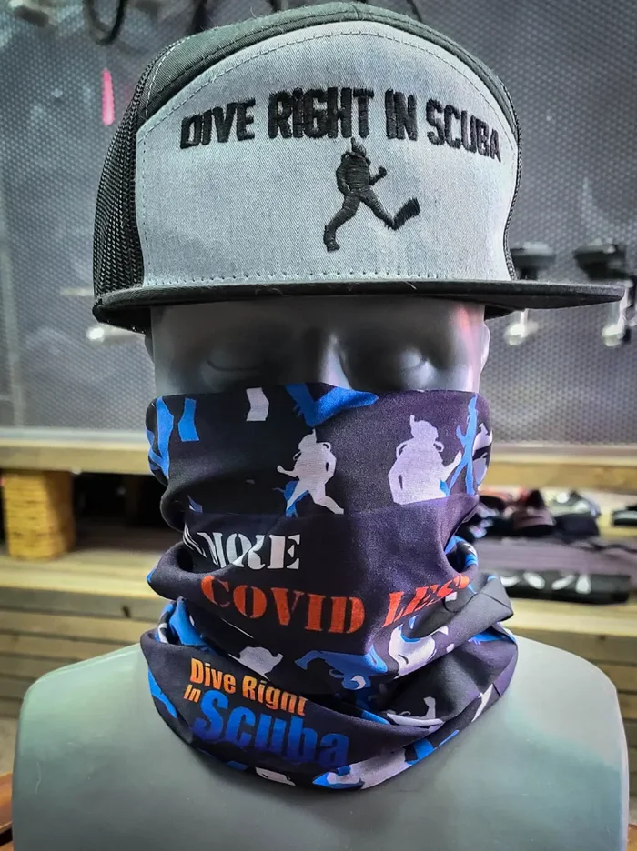 “Dive More Covid Less” Neck Buff