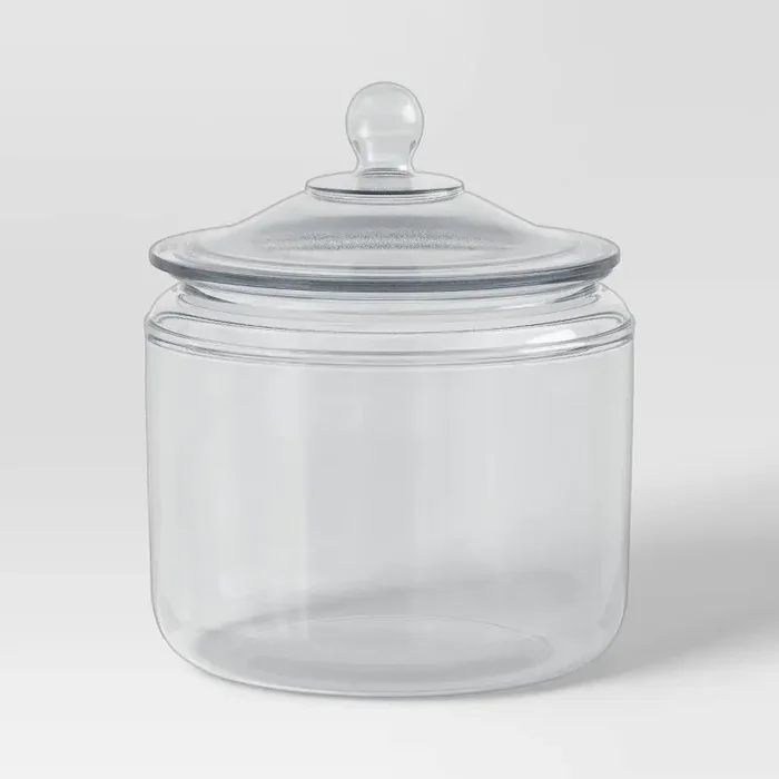 96oz Glassware Kitchen Storage – Threshold™ Clear Glass, Dishwasher-Safe, 8.27″ Height, Lifetime Warranty