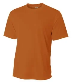 A4 N3252 Men’s Short Sleeve Crew Birds Eye Mesh Tee