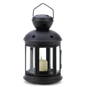 Accent Plus 14123 Black Colonial Candle Lamp