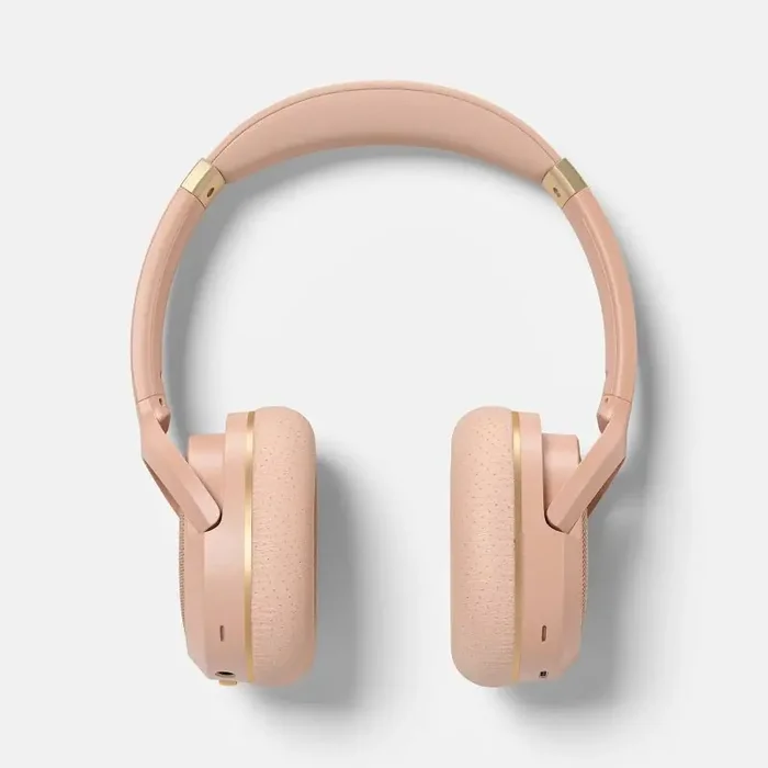 Active Noise Cancelling Bluetooth Wireless Over-Ear Headphones – heyday™ Peach Adjustable Headband, Built-In Microphone, 40H Battery, USB-C
