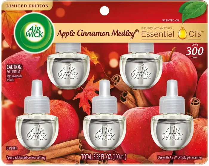 Air Wick 0.67 -fl oz Apple Cinnamon Refill Air Freshener 5 -Pack
