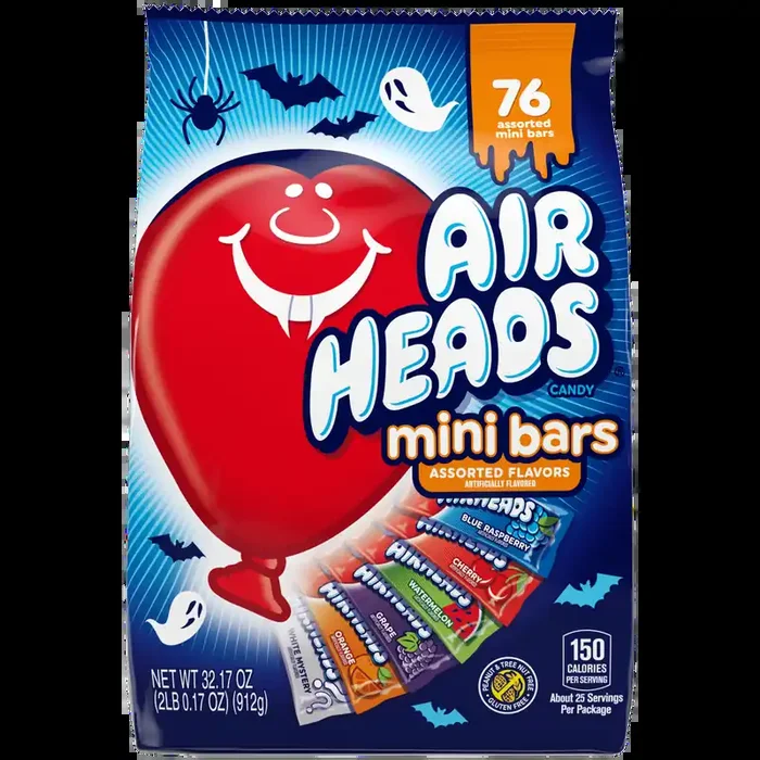 Airheads Mini Bars Halloween 76ct – 32.2 Oz