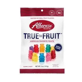 Albanese 53572 True to Fruit Assorted Gummi Bears 5 oz
