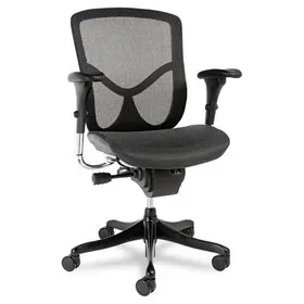 ALERA ALEEQA42ME10B Alera EQ Series Ergonomic Multifunction Mid-Back Mesh Chair, Supports Up to 250 lb, Black, Price/EA