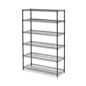 Alera ALESW664818BA NSF Certified 6-Shelf Wire Shelving Kit, 48w x 18d x 72h, Black Anthracite, Price/EA
