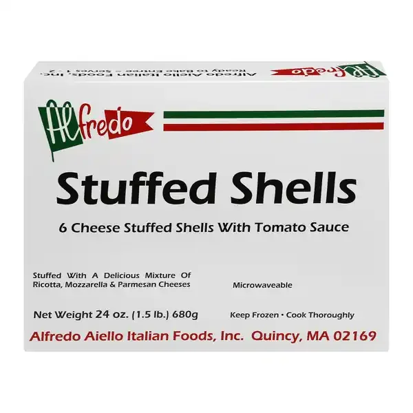 Alfredo Frozen Entrees – Stuffed Shells With Meat Sauce