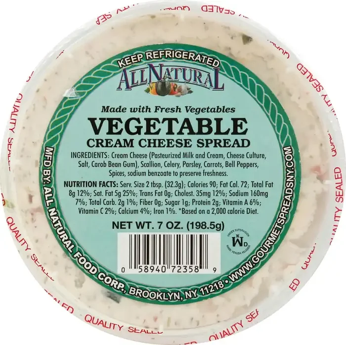 All Natural Cream Cheese Spread – 7 oz