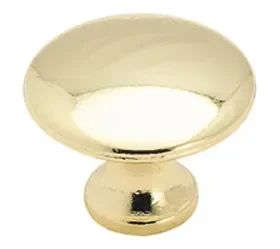 Amerock 255PB 1-1/4″ Knob Polished Brass, Price/Each