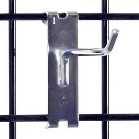 AMKO Displays GP/H4 4″ Hook For Gridwall, Chrome