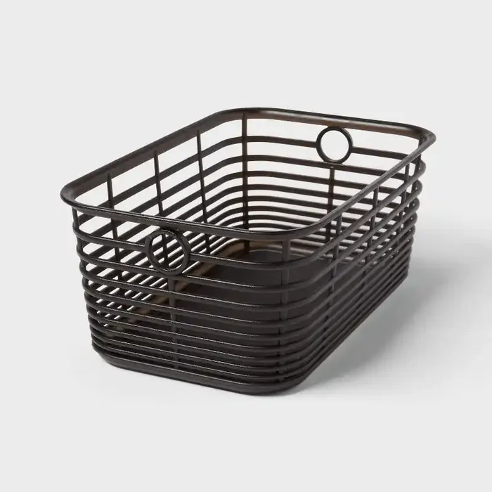 Aria Jelly Decorative Basket Small Black – Brightroom™
