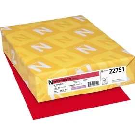 Astrobrights Inkjet, Laser Printable Multipurpose Card – Re-entry Red – 30%, Price/PK