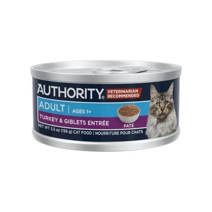 Authority Everyday Health Indoor Cat Wet Food – 5.5 Oz, Pate, With-Grain