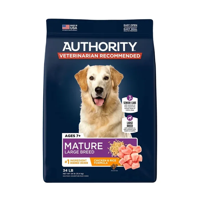 Authority Everyday Health Large Breed Senior Dry Dog Food – Chicken