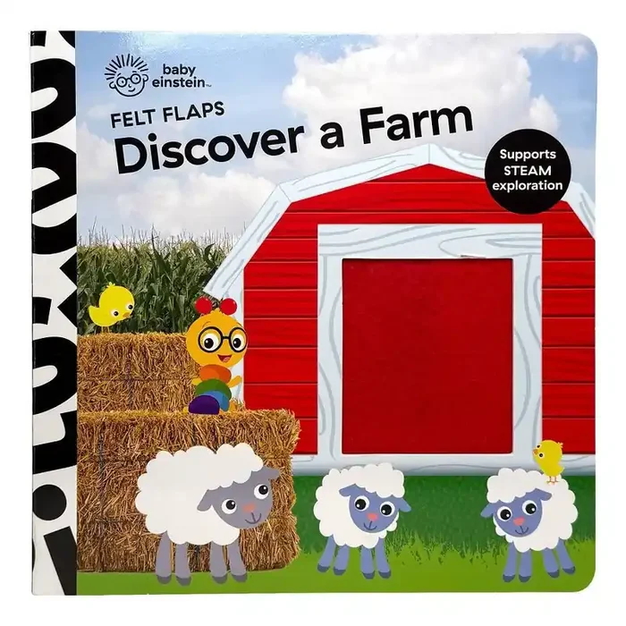 Baby Einstein Discover a Farm Felt Flaps (Board Book)