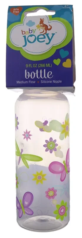 Baby Joey Medium Flow Silicone Nipple Baby Bottle