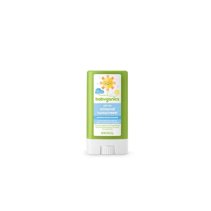 Babyganics All-Mineral Sunscreen Stick 50 SPF, .47oz