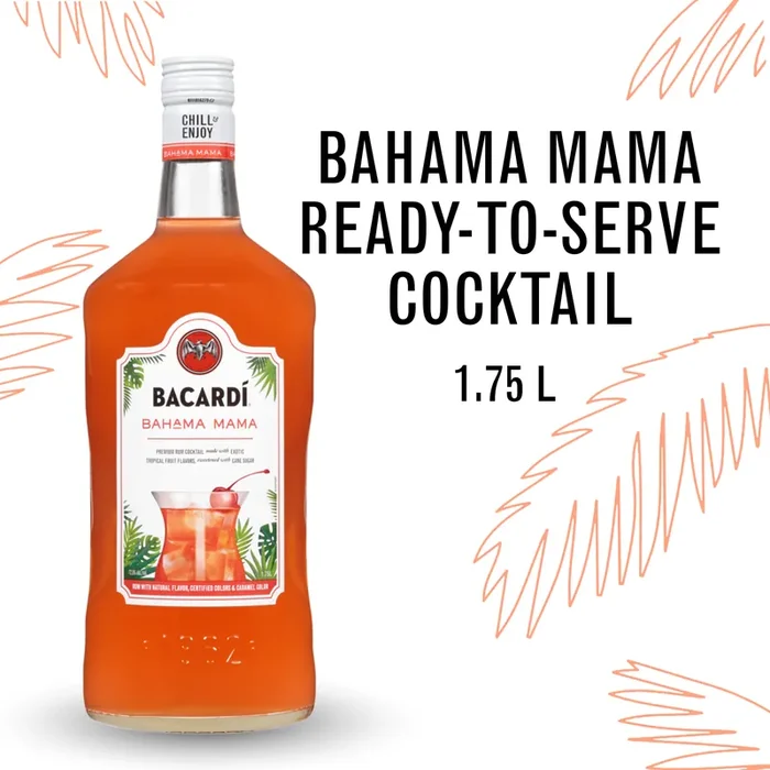 Bacardí Bacardi Bahama Mama Gluten Free Premium Rum Cocktail 12.5% 175Cl/1.75L