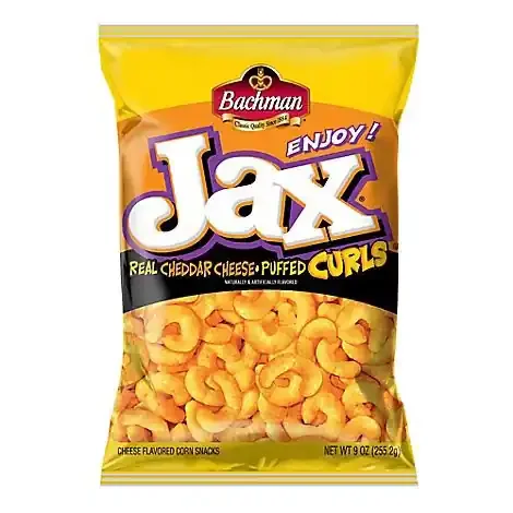 Bachman Jax Cheddar Cheese Puffed Curls – 9 Oz