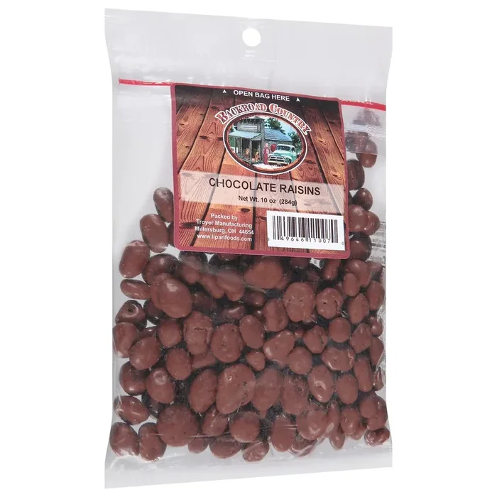 Backroad Country Chocolate Raisins 10 oz