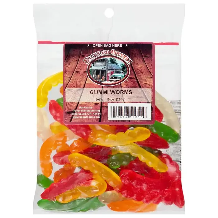 Backroad Country Gummi Worms 10 oz