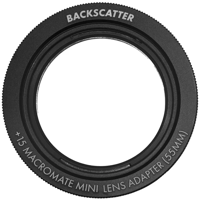 Backscatter 55mm Lens Adapter for +15 MACROMATE Mini and Sharp Wide Lens Pro QRS-02 Mount