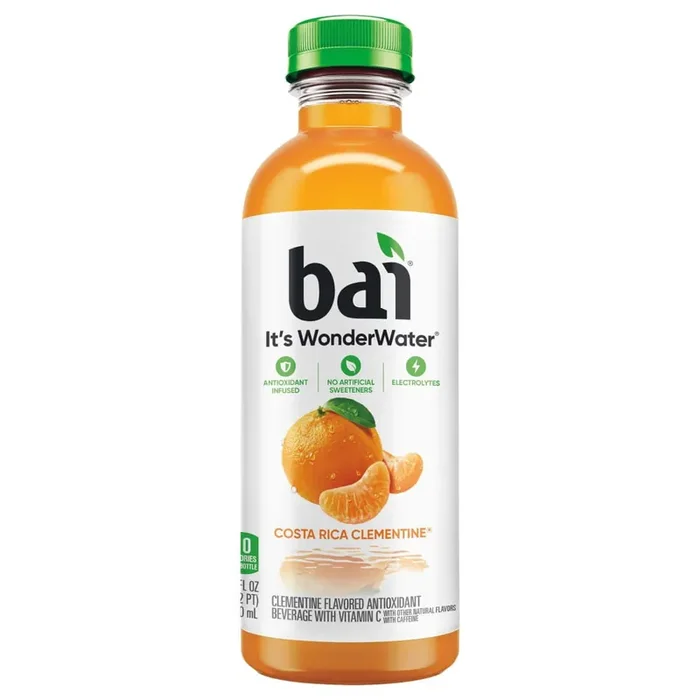 Bai Antioxidant Infused Water Beverage, Costa Rica Clementine, 18 Fluid Ounce Bottle