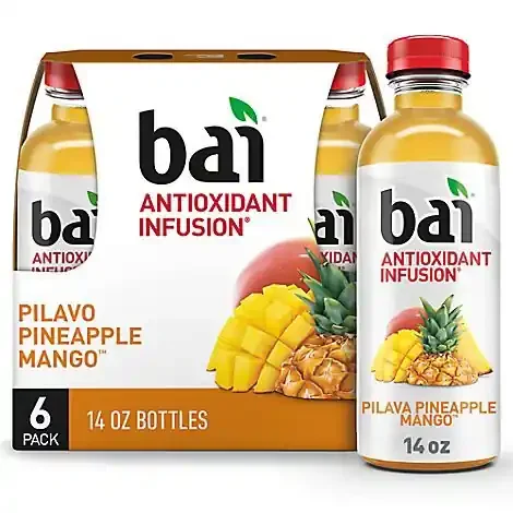 Bai Pilavo Pineapple Mango Antioxidant Infused Beverage Bottle Pack- 14 fl oz