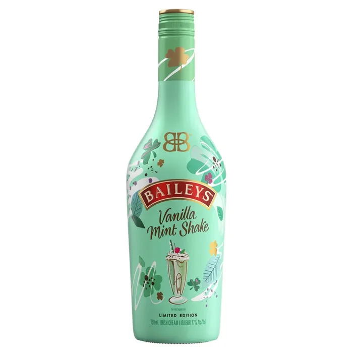 Bailey‘s Baileys Vanilla Mint Shake Limited Edition Cream Liqueur Bottle