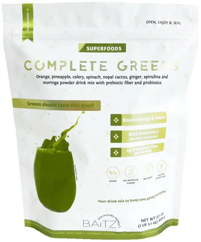 Baitz Complete Greens Superfoods Powder Drink Mix