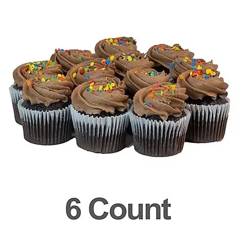 Bakery Cupcake Chocolate Chocolate Buttercream 6 Count – Each