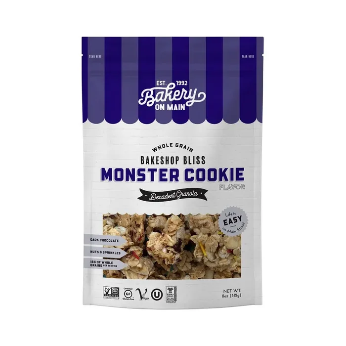 Bakery on Main Whole Grain Monster Cookie Flavor Decadent Granola 11 oz